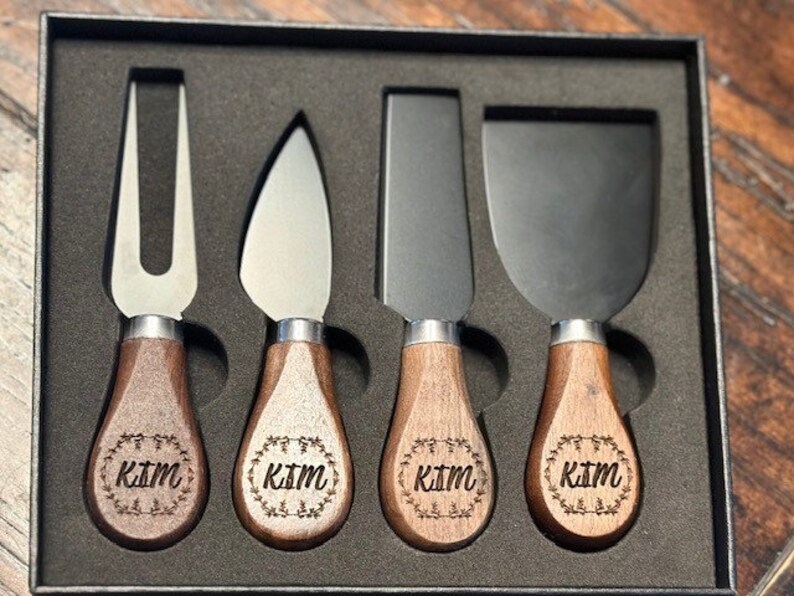 Cheese Knife Set of 4. Cheese Knives, Charcuterie Knives, Cheese