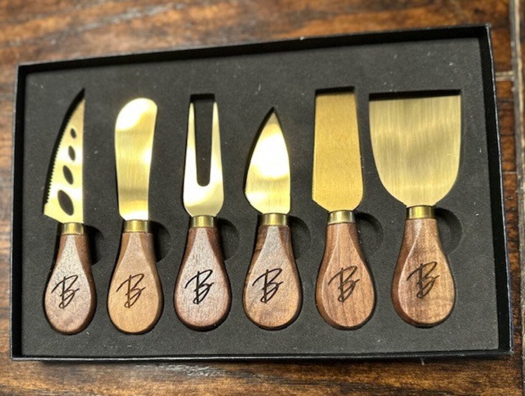Cheese Knives Set. Cheese Knife Set of 6. Charcuterie Knives, Cheese
