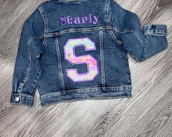Embroidered Highest Quality Denim Jean Jackets personalized and customizable Boys and Girls Kids Baby Toddler Denim Jean jacket