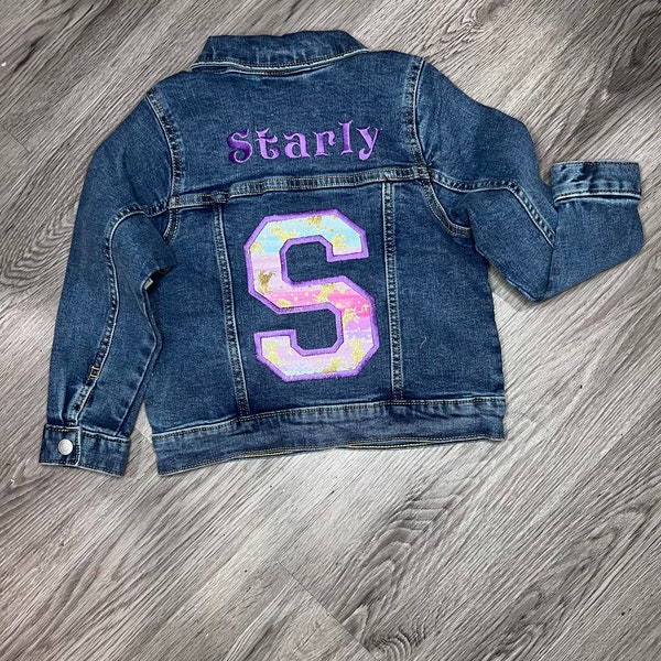 Embroidered Highest Quality Denim Jean Jackets personalized and customizable Boys and Girls Kids Baby Toddler Denim Jean jacket