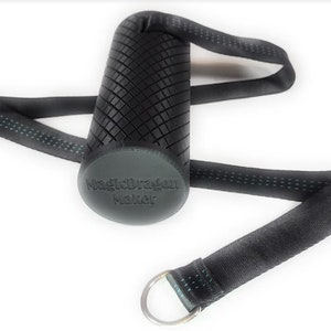 Multispinner for Armwrestling Strength Training, Handle Cable Attachment, 2.75&quot; diameter by 7&quot; tall & 35&quot; Strap Length.