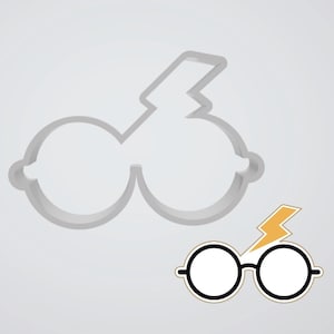 Wizard Glasses Scar Cookie Cutter - STL File for 3D printing - PYO