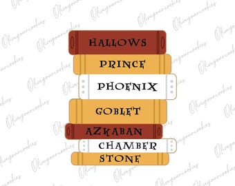 Book Stack Wizard School Cookie Cutter - Physical cutter