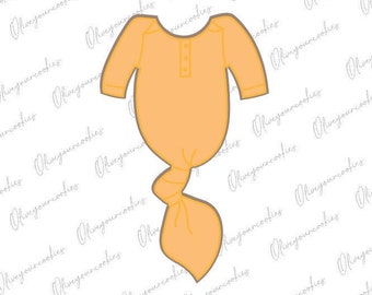 Cortador de galletas anudado Onesie - Cortador físico
