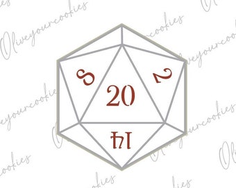 D20 Cookie Cutter - Physical cutter