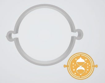 Wizard Time Necklace Cookie Cutter - STL File for 3D printing - PYO