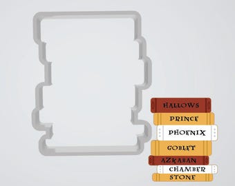 Wizard School Books Cookie Cutter - STL File for 3D printing - PYO