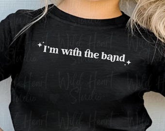 Camiseta infantil "I'm With the Band" / Ropa alternativa para jóvenes y niños pequeños, camiseta de concierto emo punk