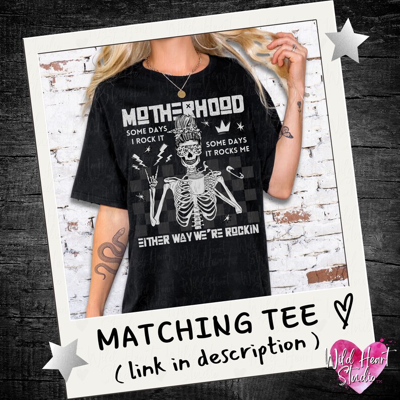 Either Way Were Rockin Motherhood Mug Elder Emo Mug Pop Punk Mama Skeleton Coffee Cup Postpartum First Time Mom Gift Alternative Gothic Mothers Day Mug When We Were Young Alt Rock and Roll Baby Shower Gift Edgy Tattooed Mom Gift Wild Heart Studio TX