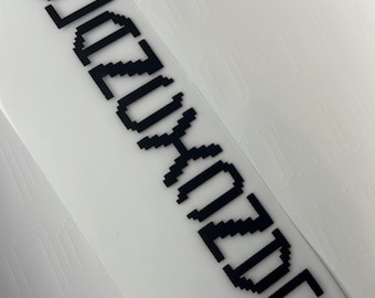black clancy iron on prints