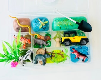 Safari Play Dough Sensory Kit