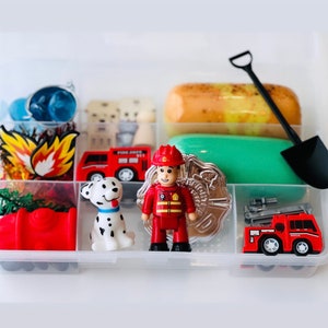 Fireman Play Dough Sensory Kit