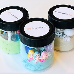 Large Play Dough Themed Jars