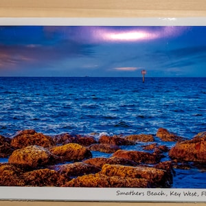 Grußkarte Smathers Beach Rocks in Key West, FL (5x7)