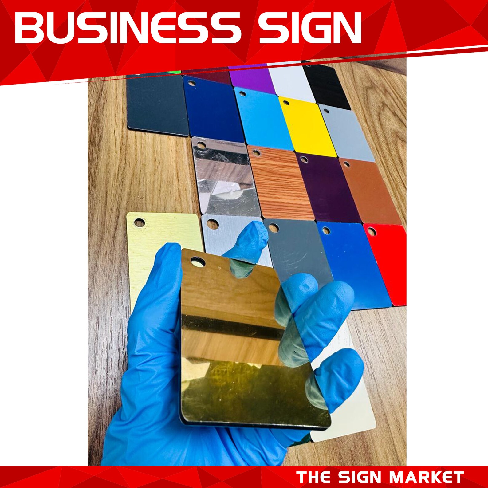 3D Shop Front Sign Gold Letter Business Outdoor Sign LARGE Custom 3D ...