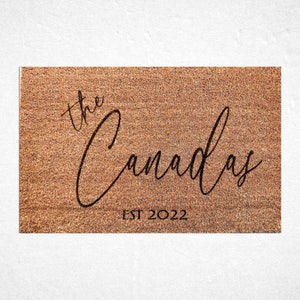 Welcome Mat | Housewarming Gift | Personalized Doormat | Custom Coir Doormat | Family Name Doormat | Coconut Husk Custom Doormat