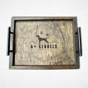 Square Wooden Serving Tray for Any Occasion | Personalized Wooden Serving Tray | Custom Wooden Tray  for Serving