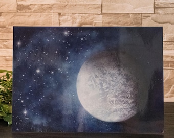 Moon View - A4 ruimtekunstprint