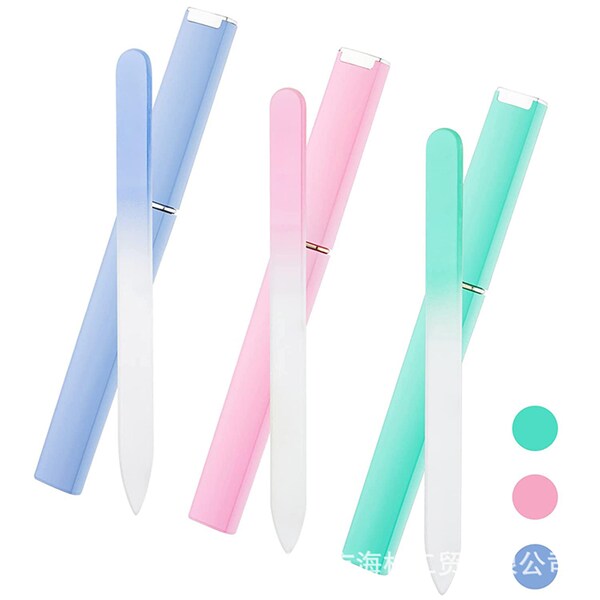 Gradient Color Glass Nail File 14cm/DIY Nail Tool