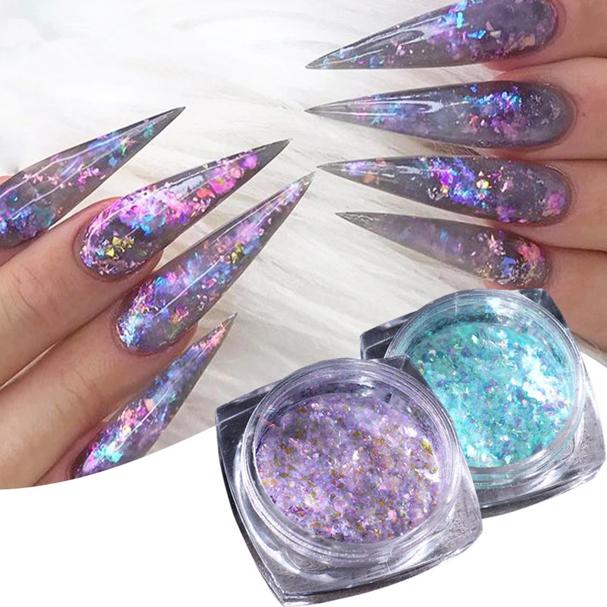 Reflection Iridescent Nail Chunky Glitter Mix Sweet Girls 2g per Container  
