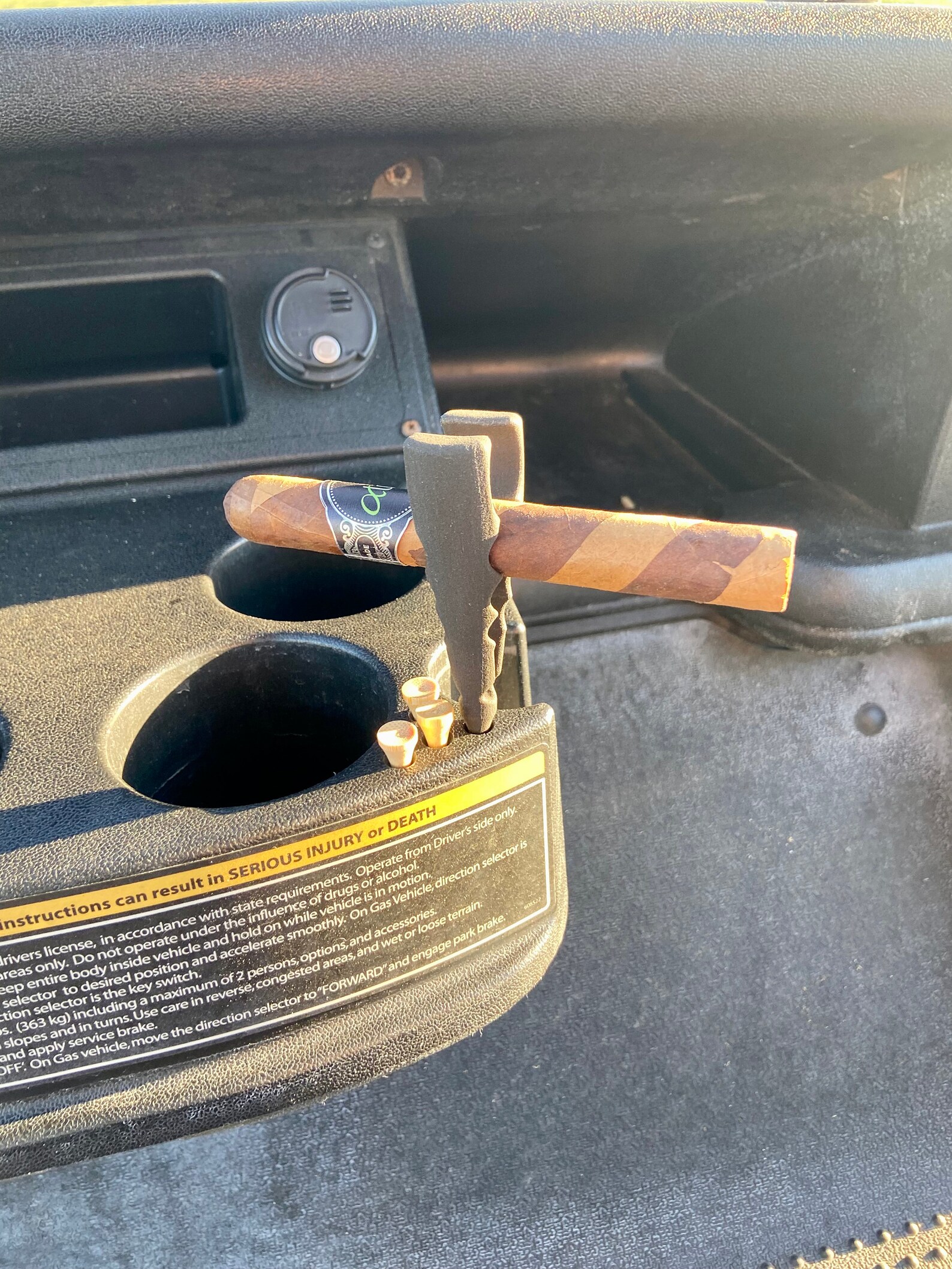Golf Cigar Holder Cigar Holder Cigar Clip Golf Cart Cigar Etsy