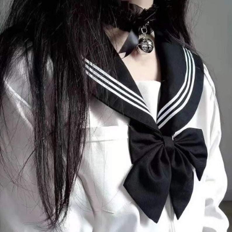 Cute Kawaii Lace Choker Lolita Choker With Bell Bow Knot - Etsy