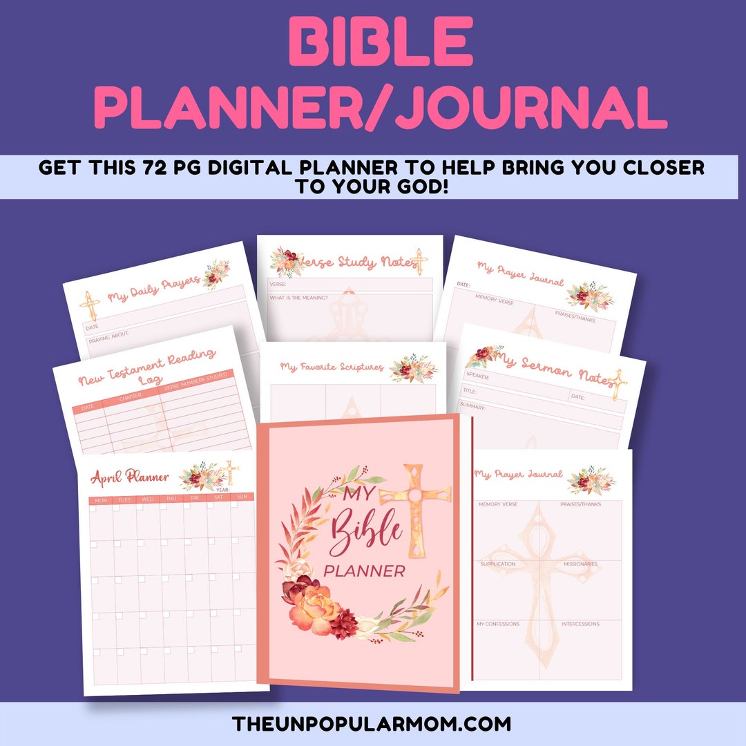 Getting Closer to Your God Bible Planner/journal~ 75 Page Planner ...