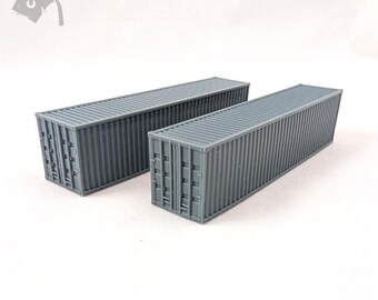 N Scale 40' High Cube Shipping Containers (2pc)