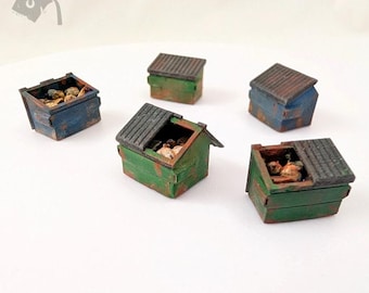 N Scale Dumpsters (10pc)