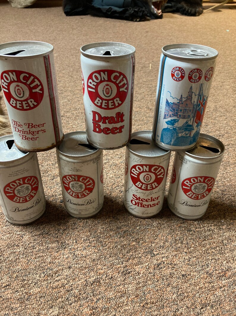 10pack Iron City Vintage Beer Cans Etsy