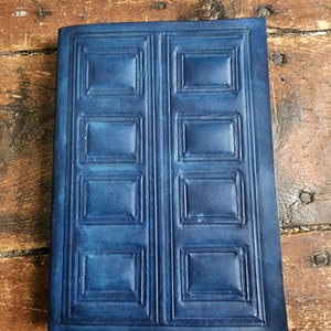 TARDIS Journal River Song Hand-tooled Leather Cover handmade Cotton Paper Scrapbook gift for Dr Who fan Autograph Book personalized