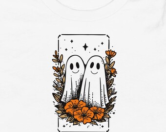 Koszulka dla malucha z motywem ducha, kostium na Halloween, miękka bawełna