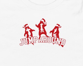 Koszulka z krótkim rękawem dla malucha Jump Around: Wisconsin, Badger, Game Day