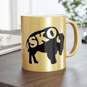 SKO! 11oz Gold Boulder Buffalo Football Coffee Mug