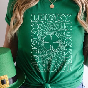 Lucky Shamrock T-Shirt: Soft Green, Irish, Ireland , Clover St. Patrick&#39;s Day Tee