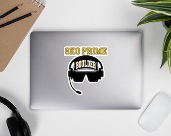 ¡SKO PRIME! ¡Vamos! - Coach Prime - Fútbol de Boulder - Pegatinas sin burbujas