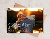 Save the Date Template with Photo | Save the Date Template | Photo Save the Date | Save the Dates | Save Our Date | Wedding Details Card