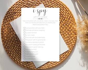 I Spy Wedding Game | Reception Games | Wedding Activities | Wedding Reception Activity | Wedding Guest Game | Wedding Guest Activity