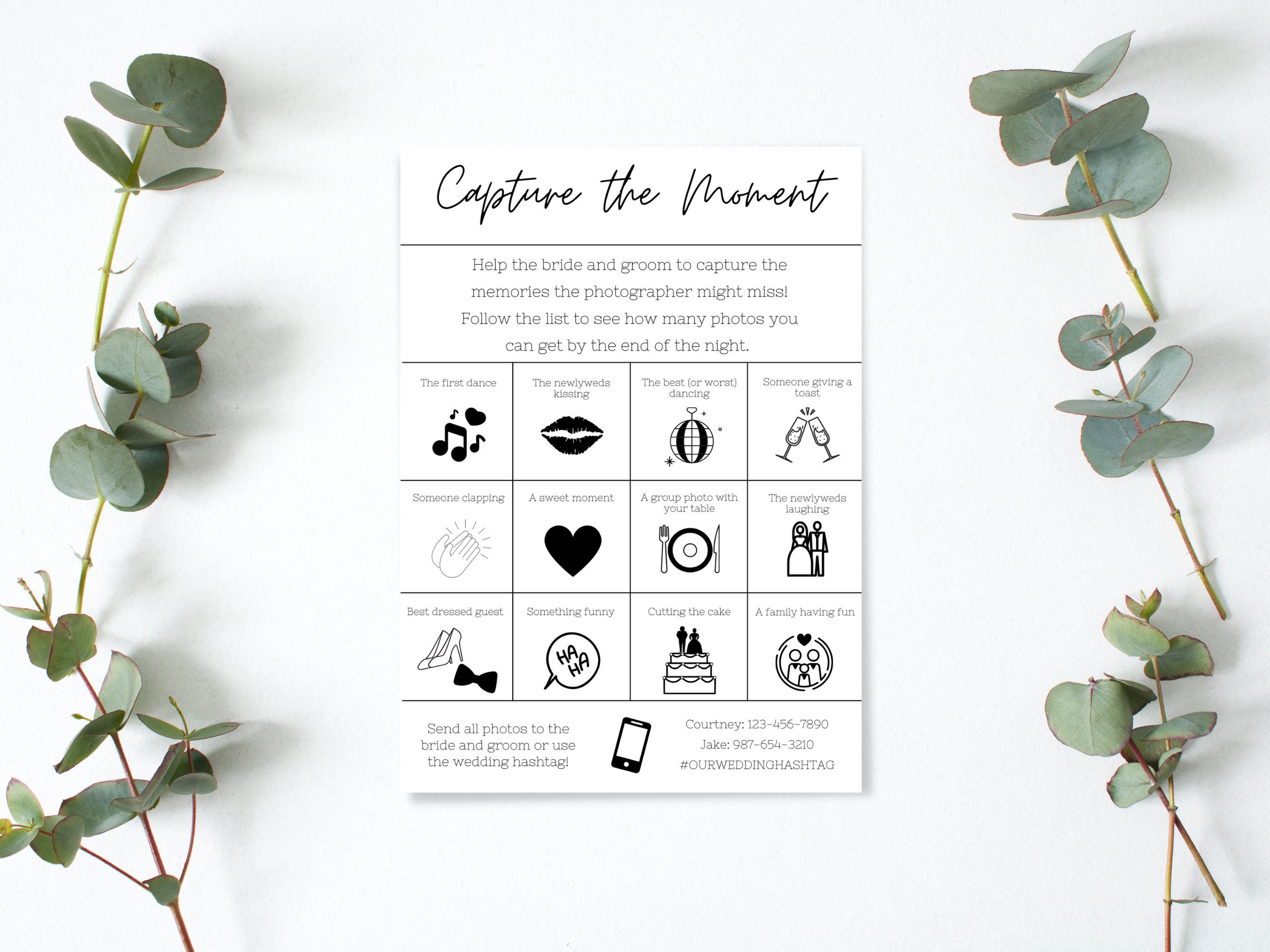 Wedding Table Games Wedding Program Template Wedding Etsy