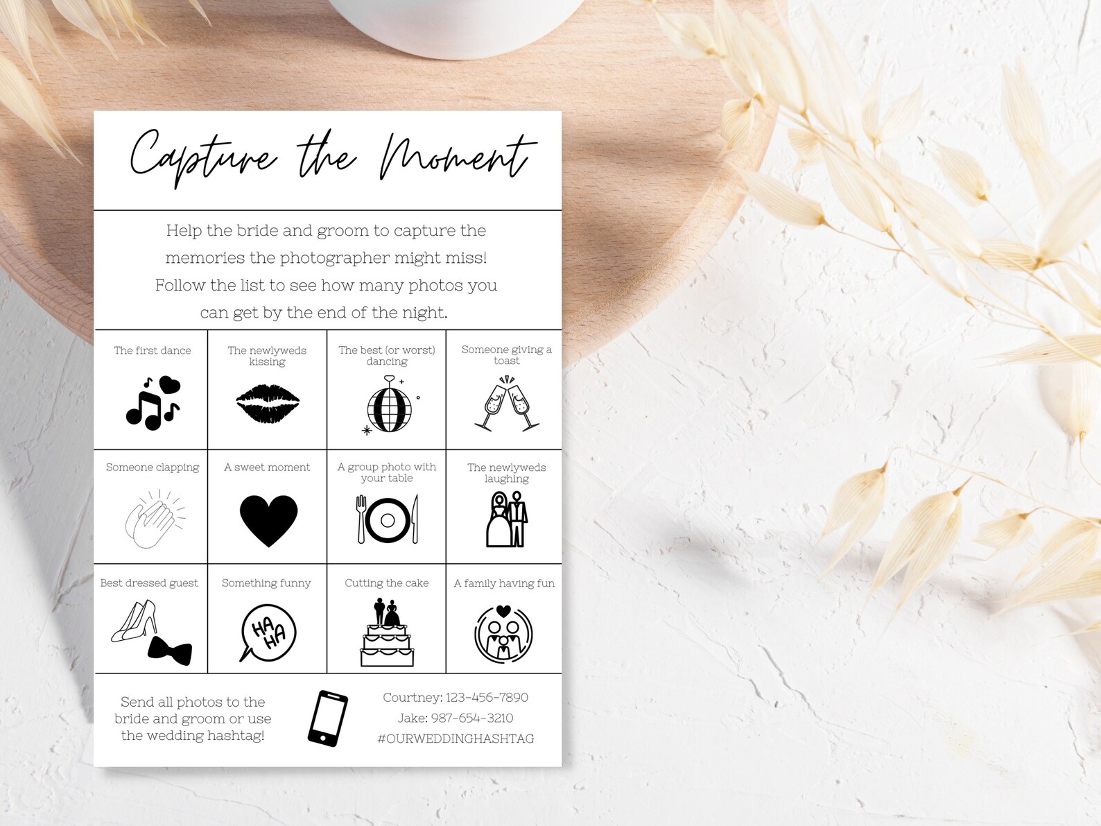 Wedding Table Games Wedding Program Template Wedding Etsy