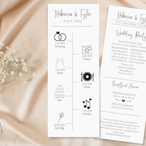 Hochzeit Timeline Vorlage | Hochzeit-Timeline | Infografik Hochzeitsprogramm | Hochzeit Infografik | Vorlage für das Hochzeitsprogramm