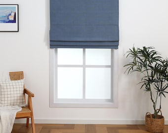 Chenille Velvet Blackout Roman Shade: Custom Cordless Window Blind