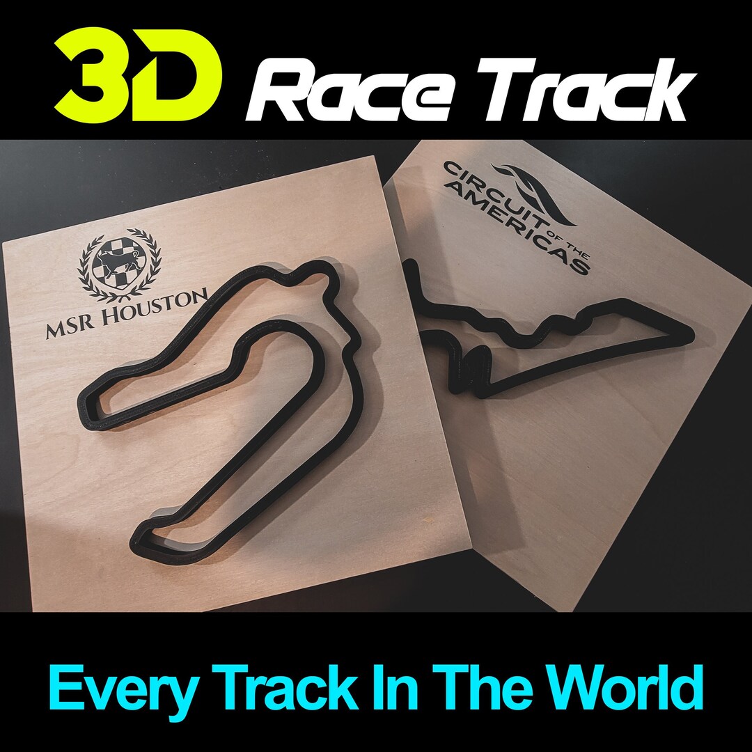 3D Race Track Art Etsy
