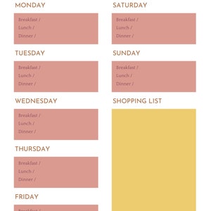 Weekly Meal Planner