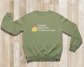 Por favor, dude en comunicarse con Crewneck, Sudadera sarcástica de humor de trabajo de oficina, jerga corporativa, trabajo desde casa, regalo navideño para compañero de trabajo