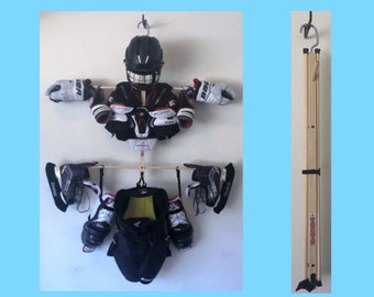 thumbnail image 2 of Portable Hockey Hanger With 5 Hooks - Sports Gear Drying Rack & Organizer For Home & Outdoor Use 2 of 14
