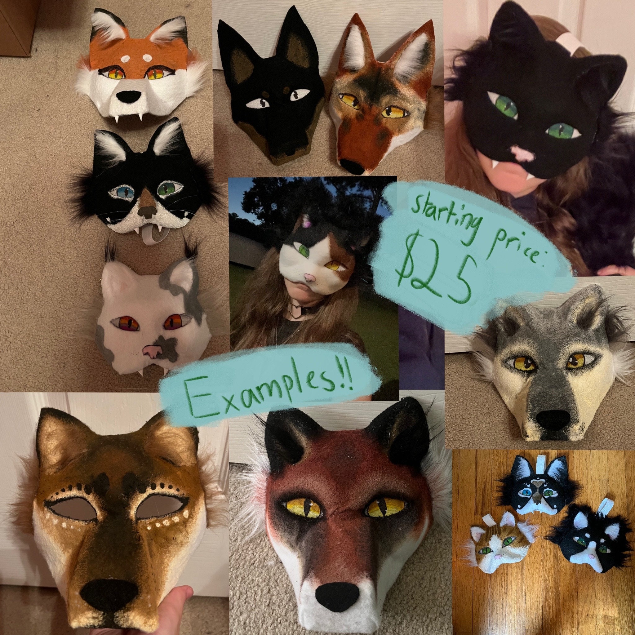 Commissions - Therian/cosplay/furry Mask commissions !