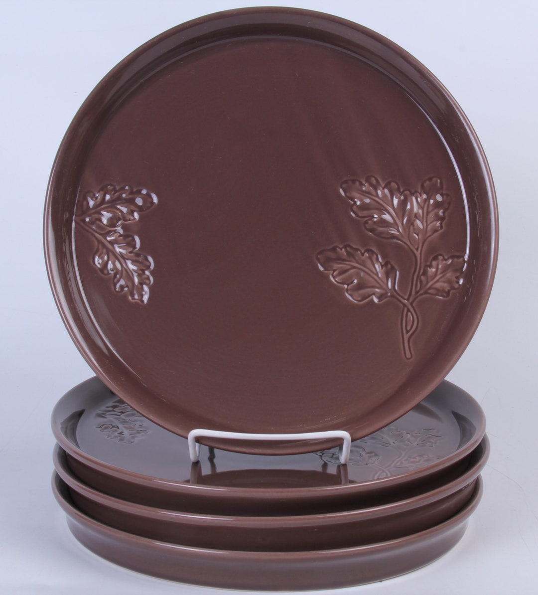 Set of 4 Bee and Willow Hays Leaf Brown Iron 10.25 Etsy