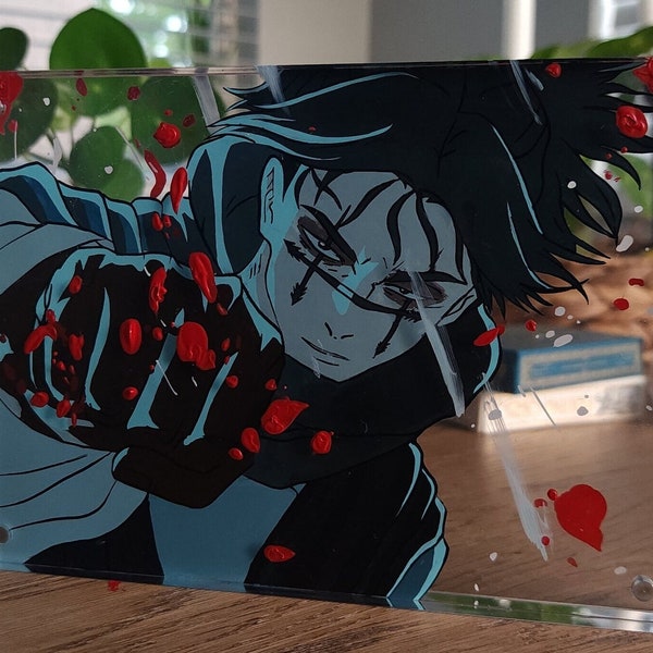 Choso, JJK, peinture sur verre d'anime