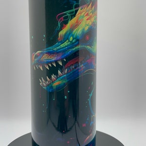 Neon Grafitti Dragon Tumbler